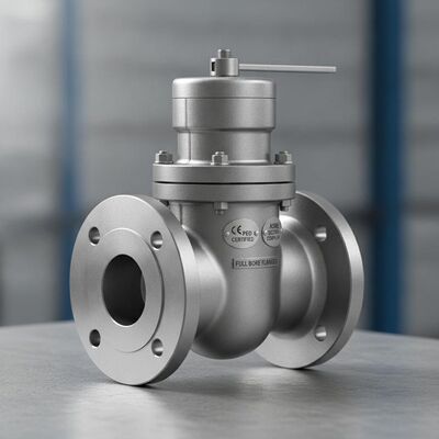 Ventilateur de décharge de sécurité de chaudière à flanges à forage complet conforme à la section I de l'ASME certifié CE et PED